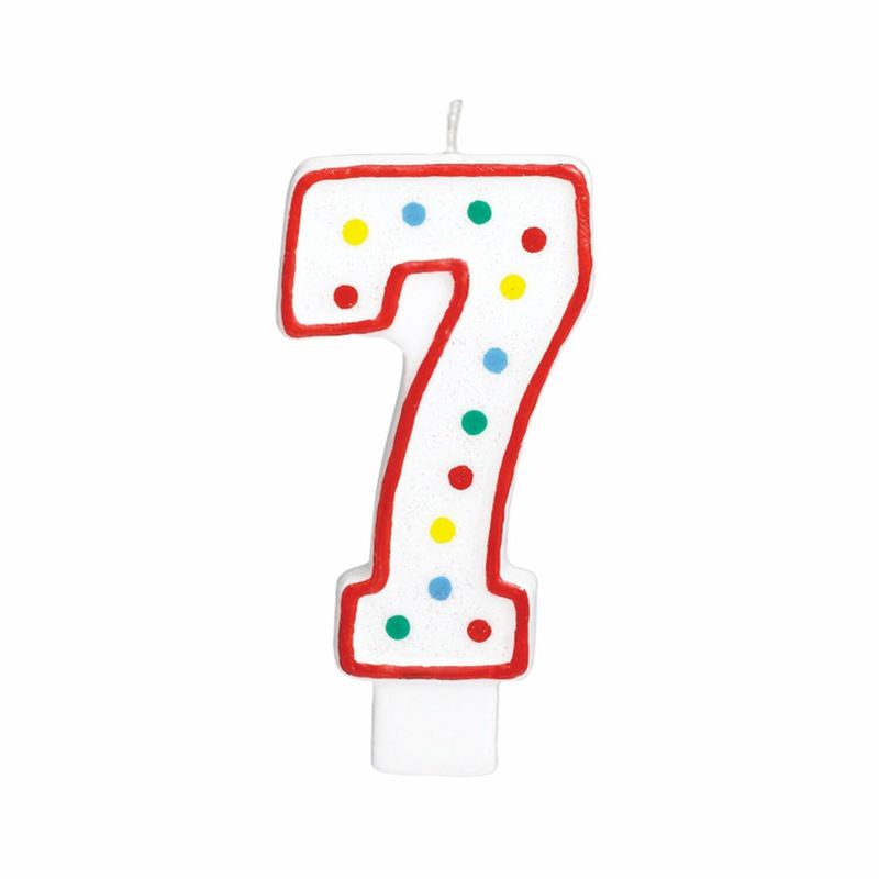 Candle Number 7 Giant Size - 13.3cm