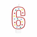 Candle Number 6 Giant Size - 13.3cm