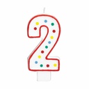 Candle Number 2 Giant Size - 13.3cm
