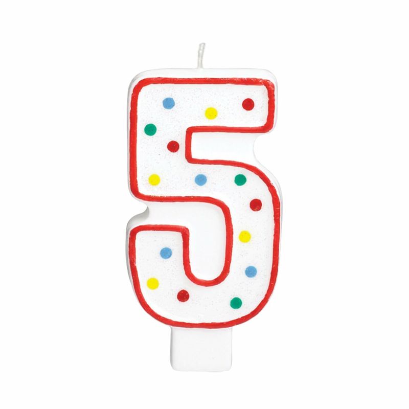 Candle Number 5 Giant Size - 13.3cm