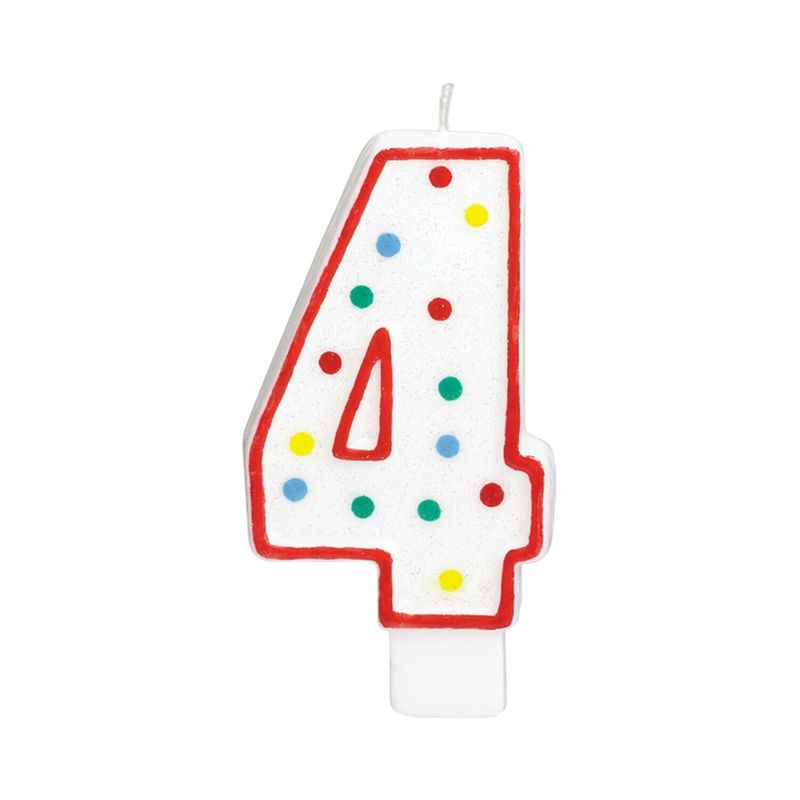Candle Number 4 Giant Size - 13.3cm