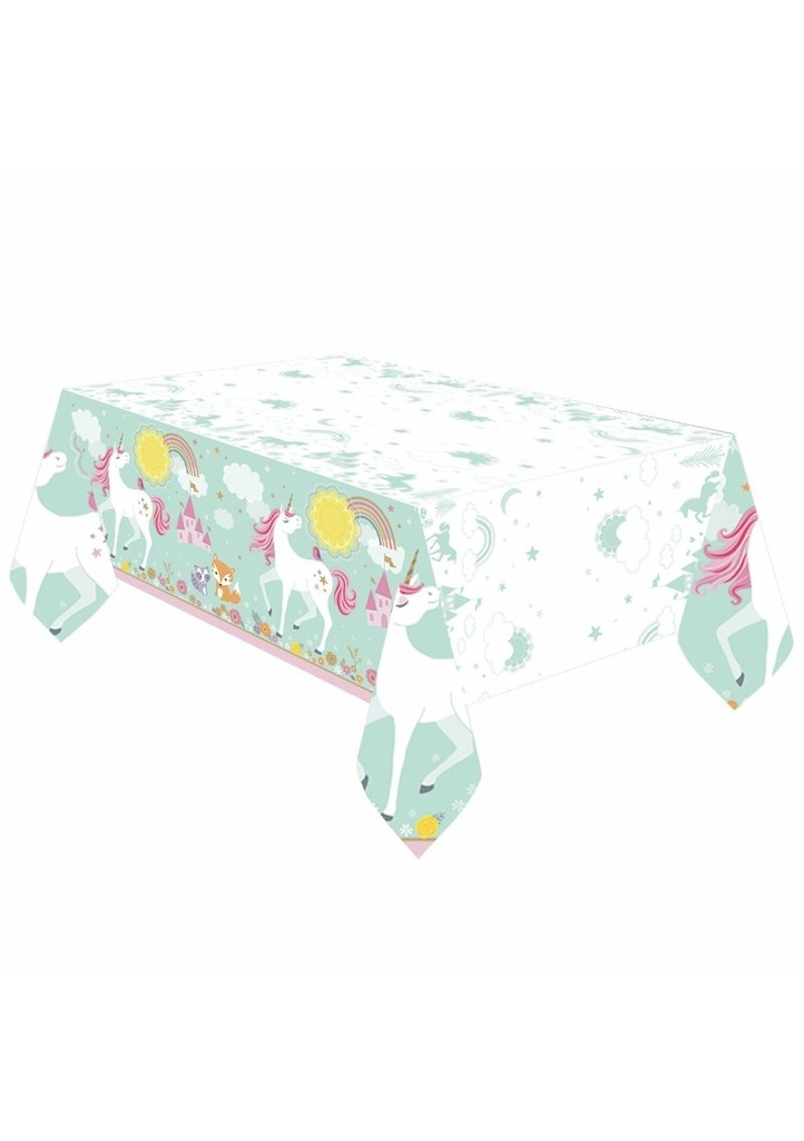 [571929] Magical Unicorn Plastic Tablecover 259cm x 137cm