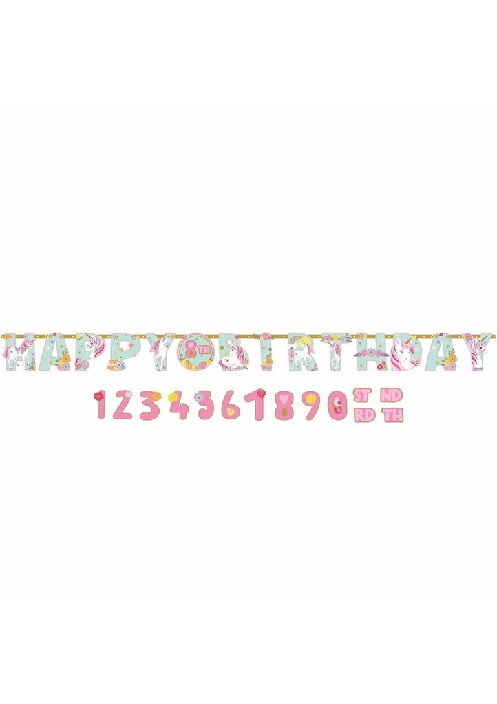 [120340] Magical Unicorn Jumbo Paper Banner Kit - 3.2 m