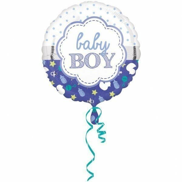 [3364201] Baby Boy Foil Balloon 17"