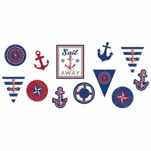 [191617] Anchors Aweigh Paper Cutouts - 12pk