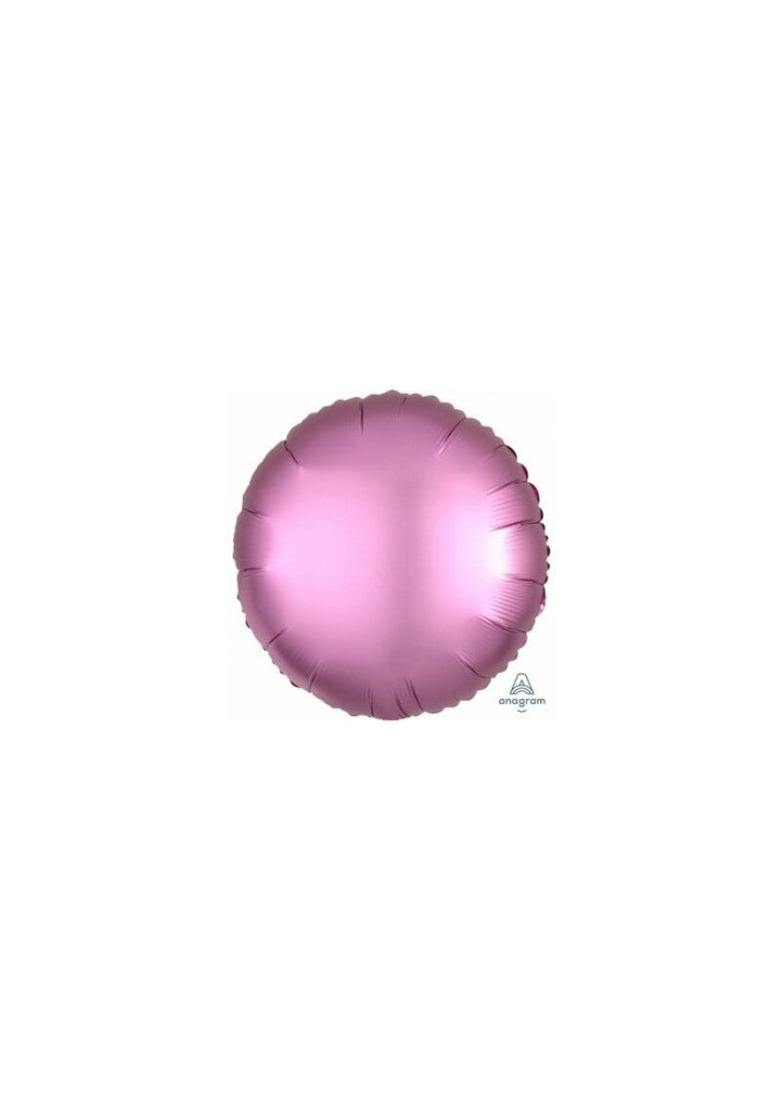 Satin Luxe Flamingo Foil Balloon Round - 17'' (43cm)