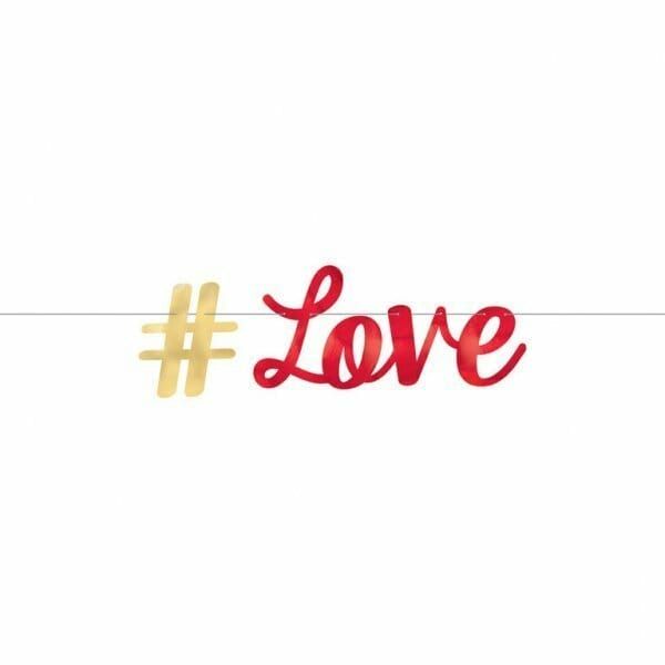 [120319] #LOVE Foil Letter Banner - 365 x 15 cm