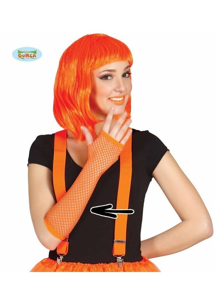 Neon Orange Mesh Glove