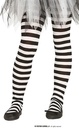 Child White Striped Tights - Age 3 to 6 Years