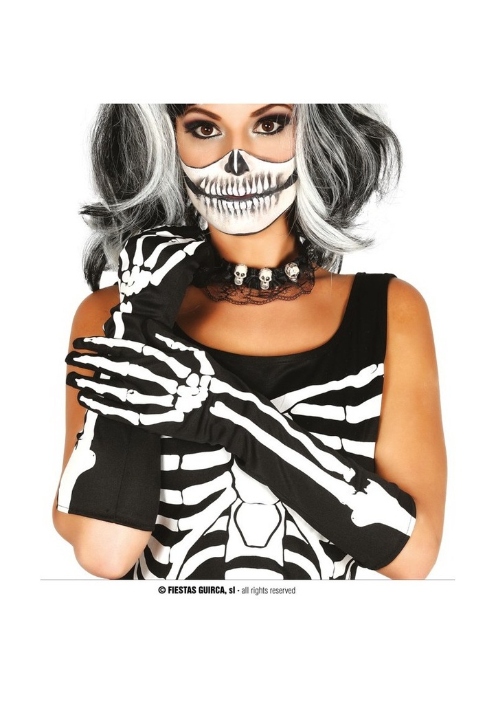 Skeleton Gloves 40cm