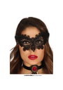 Embroidered Black Mask