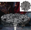Halloween Cobweb Lace Tablecloth 100cm