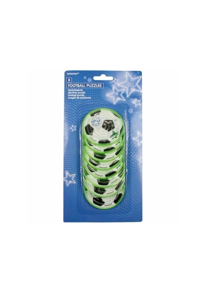 [INT39275] Party Favors Football / Soccer Maze Puzzles 7.2cm - 8pk