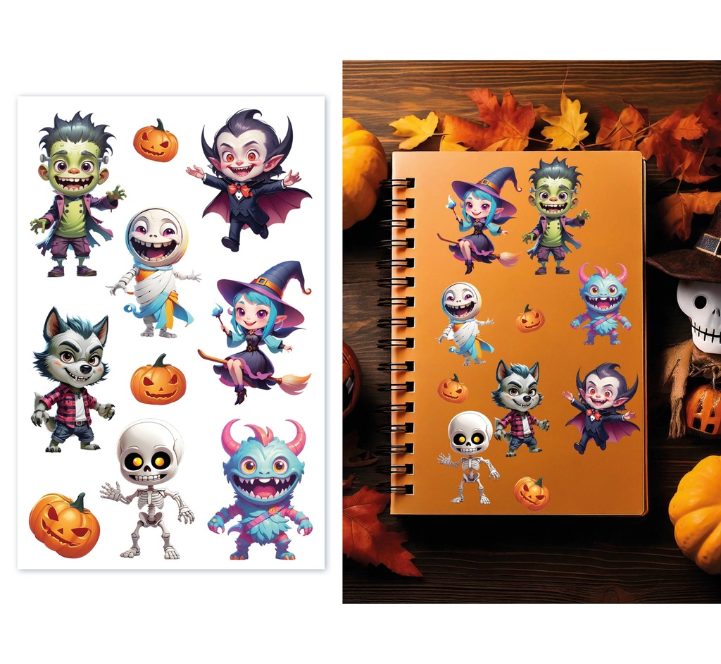 Halloween Assorted Designs Stickers