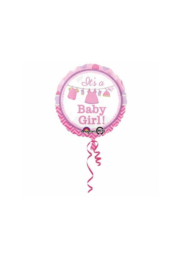 It's A Baby Girl Foil Balloon 17'' - 43cm