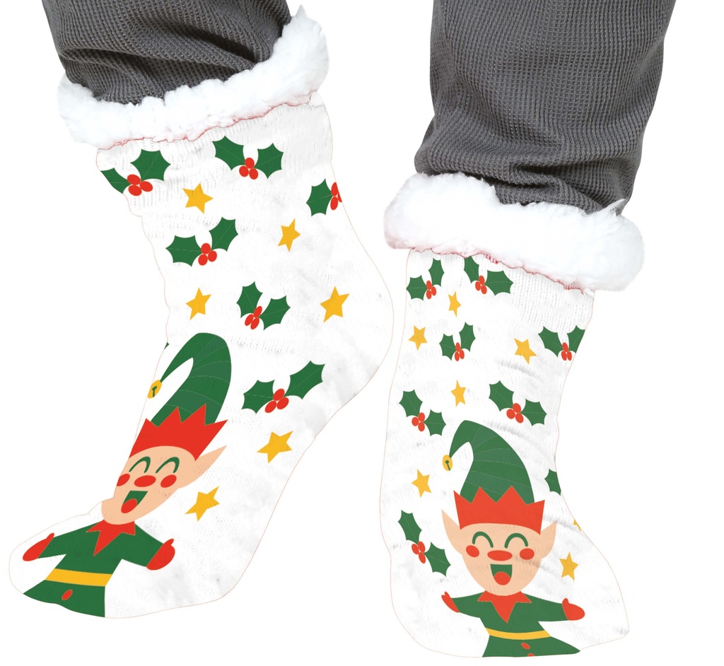 [41931] Christmas Elf Thermal Socks - Adult One Size