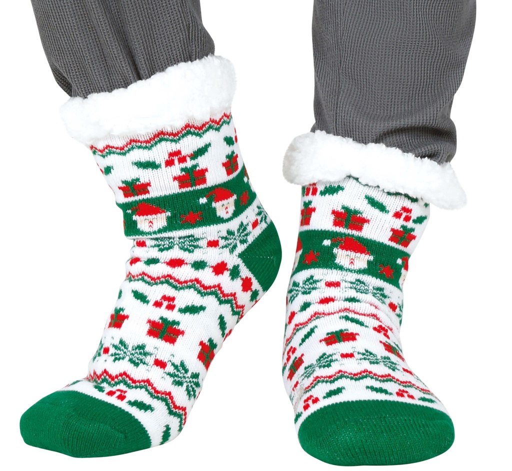 Christmas Santa Claus Thermal Socks - Adult One Size