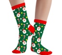 Christmas Socks Green - Adult Size 42-48