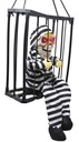 Halloween Imprisoned Skeleton With Light Sound & Movement 24x27cm