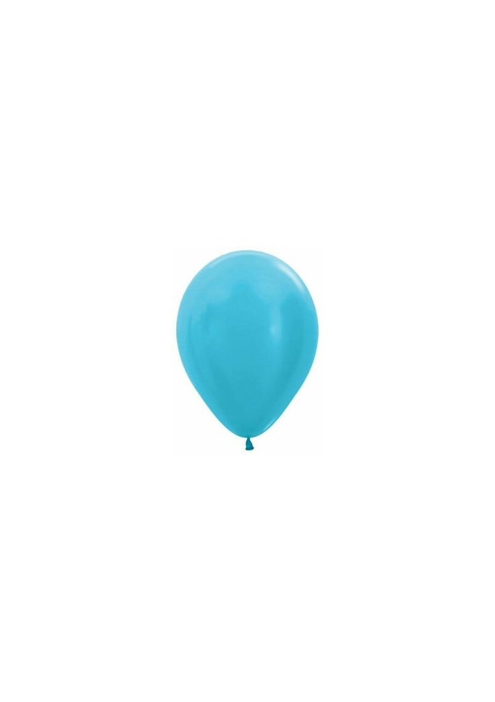 [R12438] Satin Pearl - Carribean Blue 12" Balloon