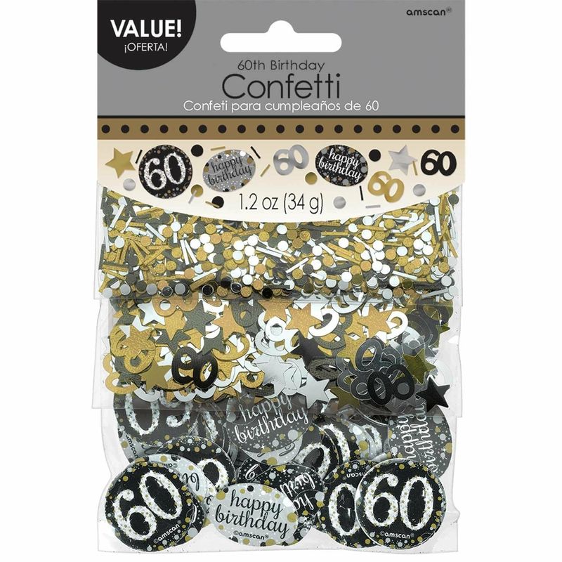 60th Gold Sparkling Celebration Confetti – 34g