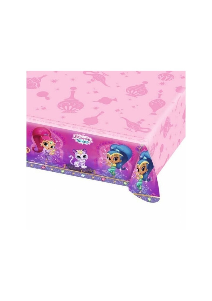 [9902156] Shimmer and Shine Plastic Tablecover- 120cm x 180cm
