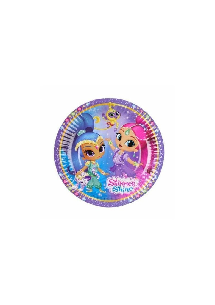 Shimmer and Shine Paper Plates 18cm - 8pk