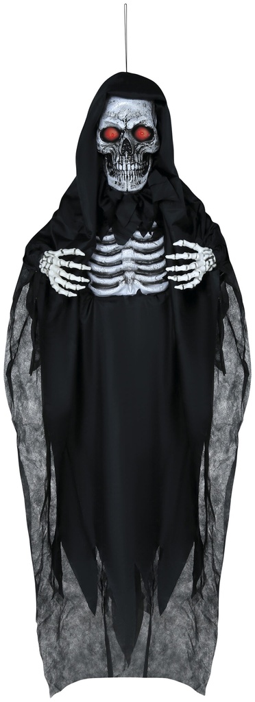 Halloween Hanging Skeleton With Light & Sound 180cm