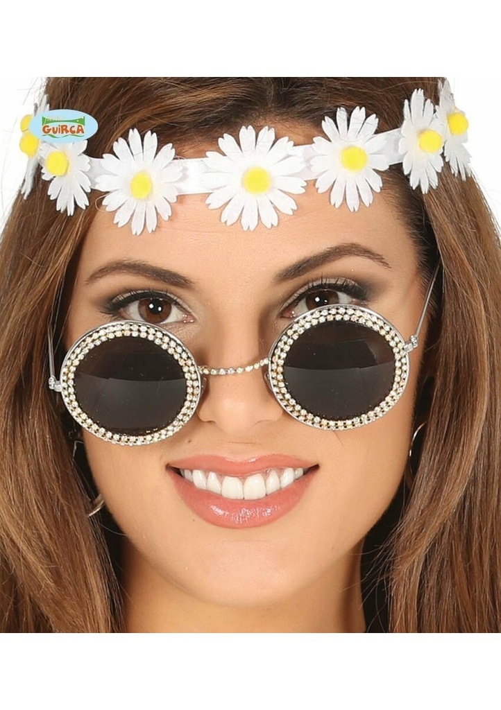 Round Glasses With Jewels