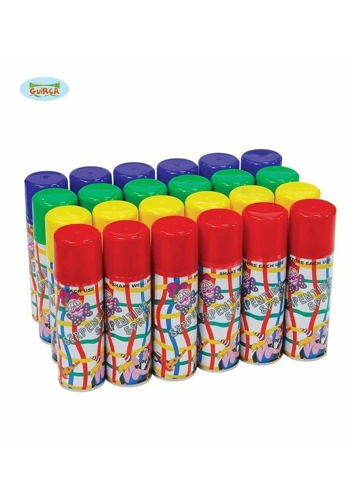 [17092] Streamer Spray (Silly String) 83ml Assorted Colours - 1pc