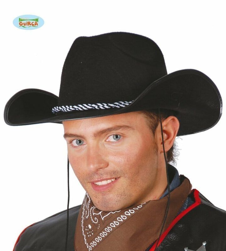 Black Felt Cowboy Hat