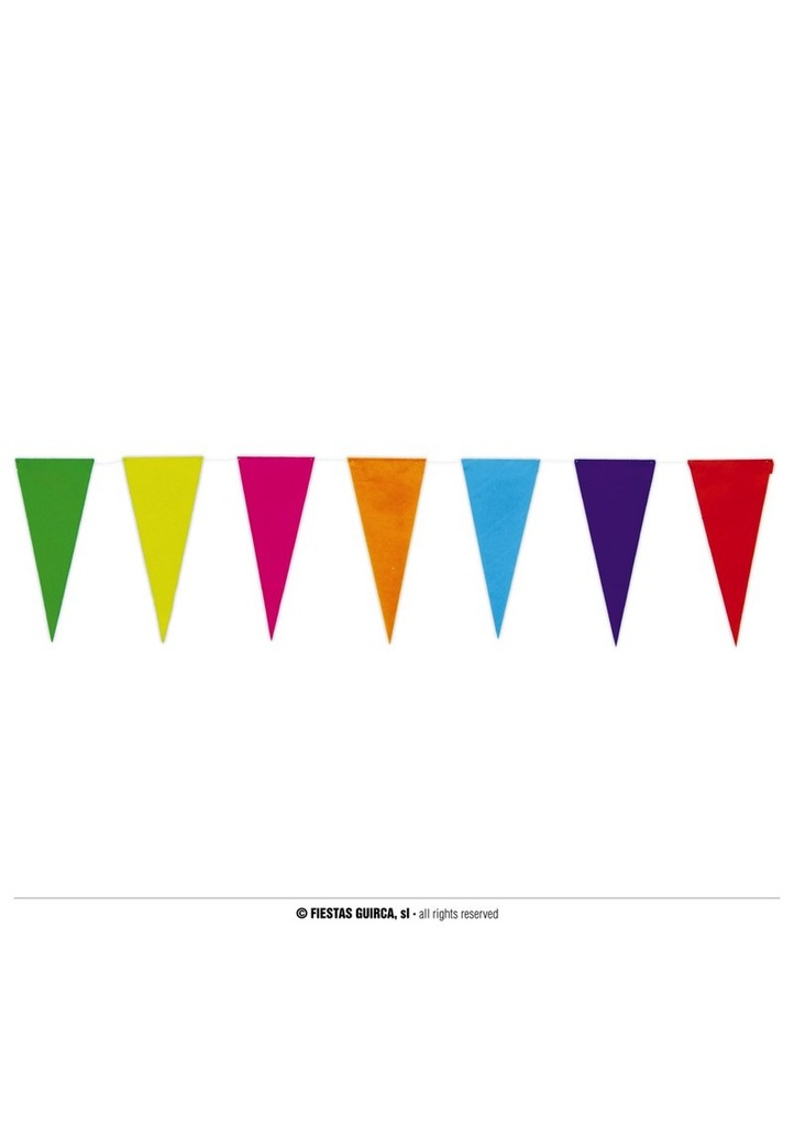 [8844] Paper Bunting Flag Banner10x23cm - 10mt