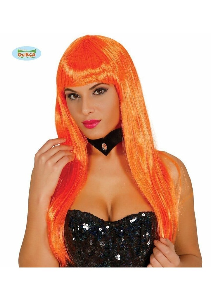 Long Orange Wig