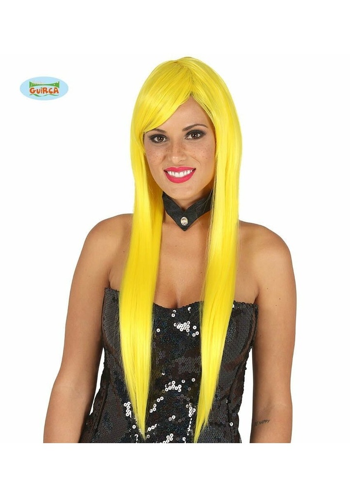[4114] Yellow Straight Deluxe Wig