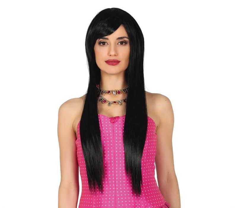Black Straight Deluxe Wig