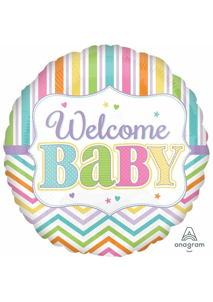 Welcome Baby Foil Balloon 17"