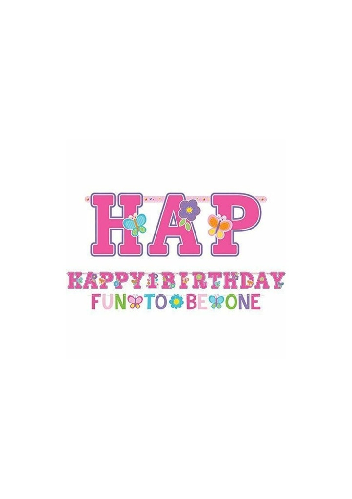 Sweet 1st Birthday Girl Jumbo Letter Banner Kit - 3m