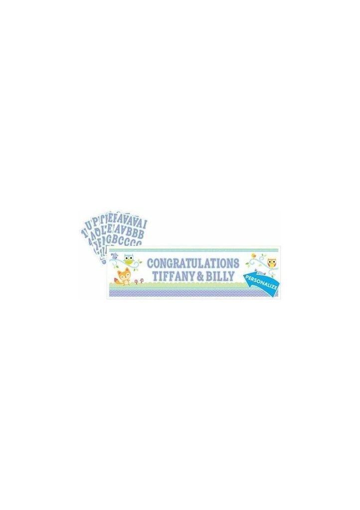 Woodland Baby Personalized Giant Banner Kit - 1.5m