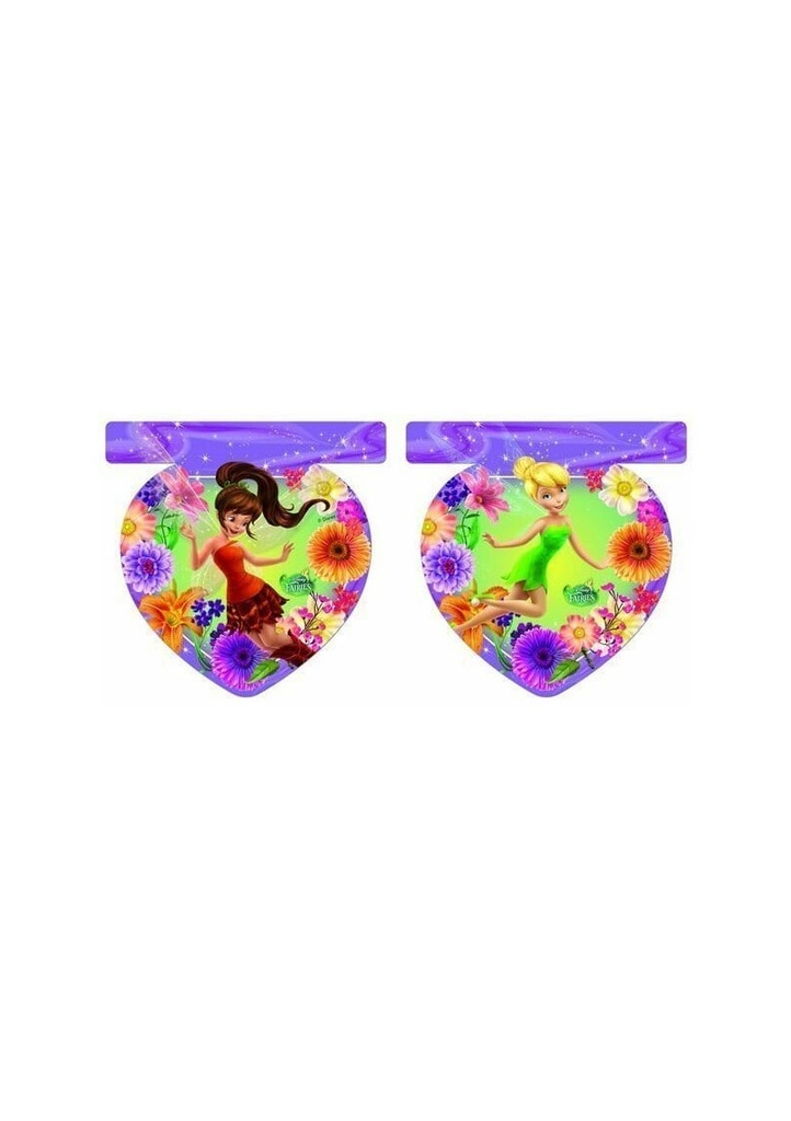 Tinkerbell & Fairies Mgic Party Die-Cut Flag Banner - 1pk