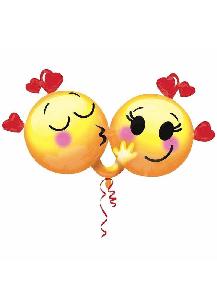 Emoji In Love Super Shape Balloon - 91cm x 53cm
