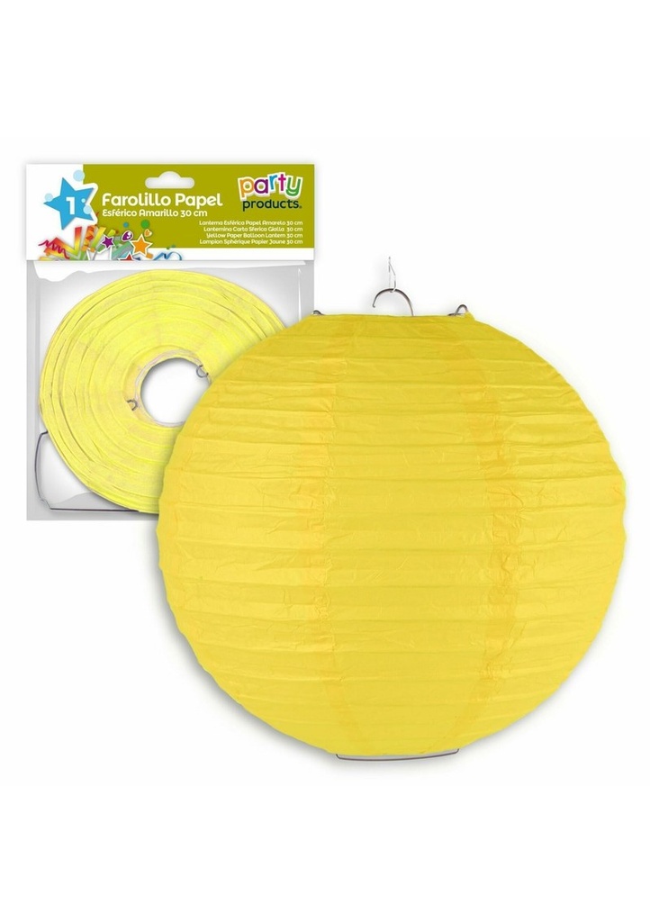 Yellow Paper Balloon Lantern 30 cm
