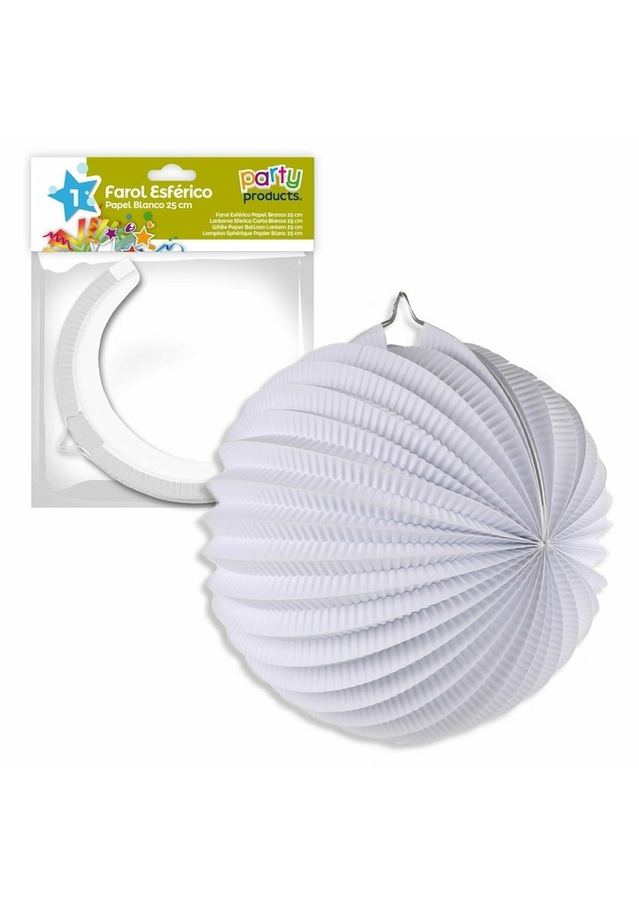White Paper Balloon Lantern 25 cm