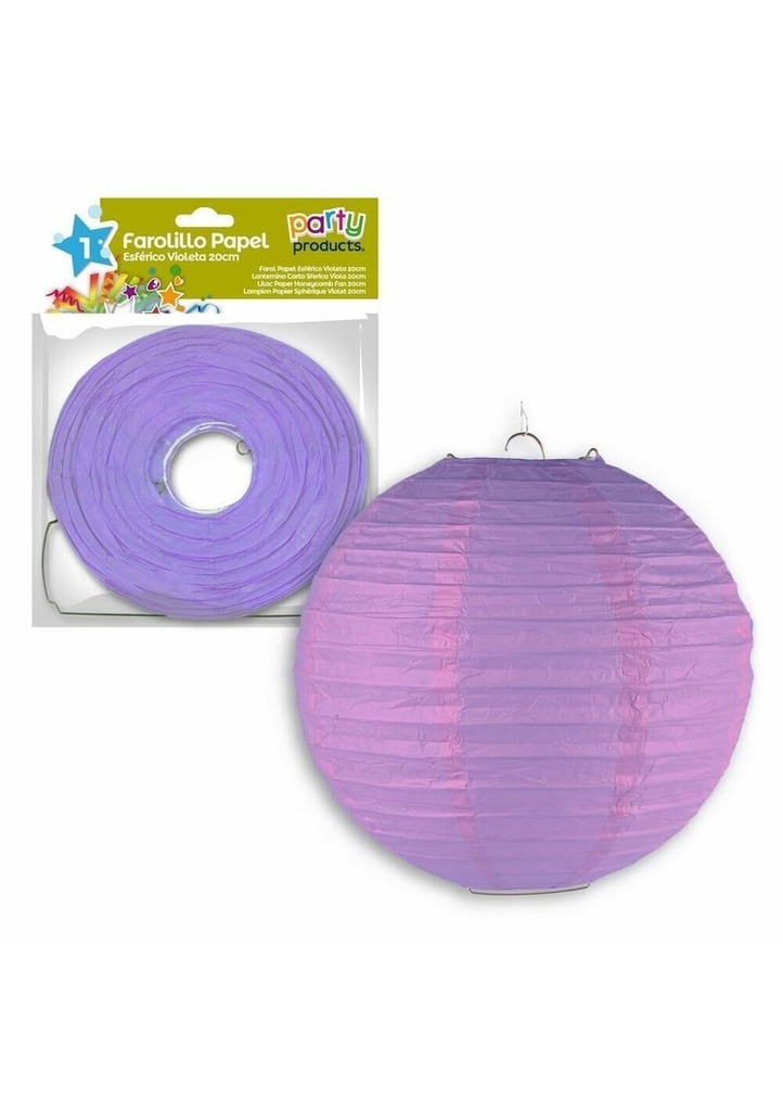 Violet Paper Balloon Lantern 20 cm
