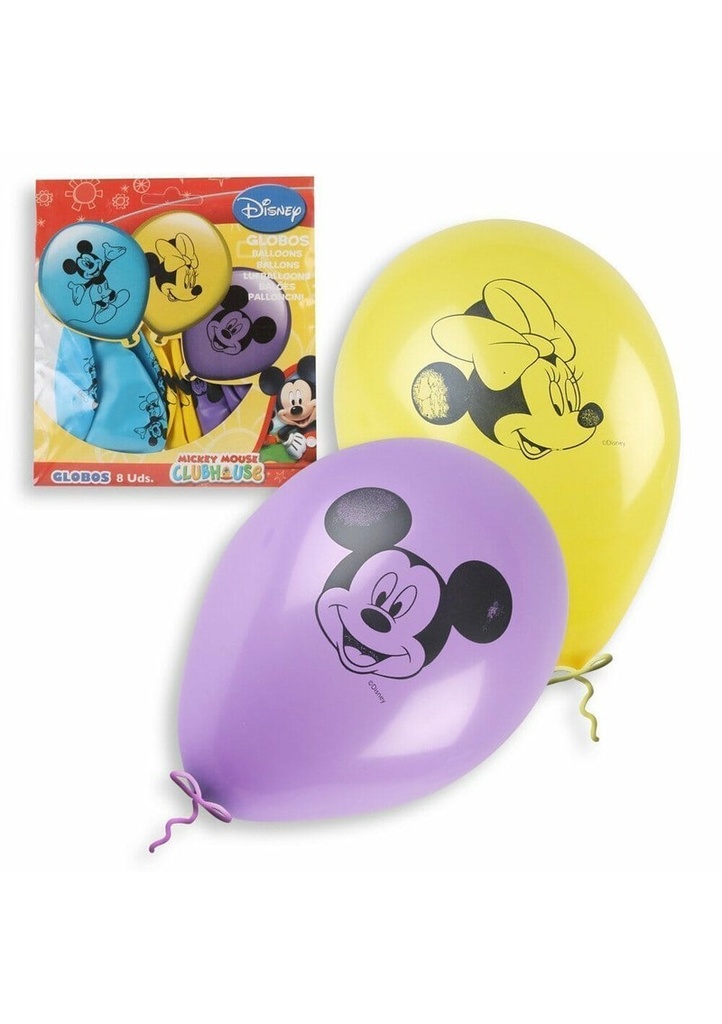 Printed Balloon Mickey M. Club House - 8pk