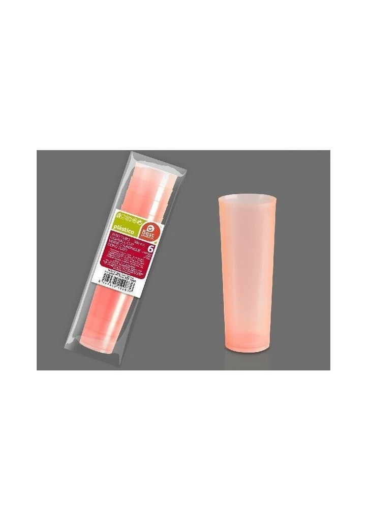 Unbreakable Highball Pink Cup 300cc - 6pk