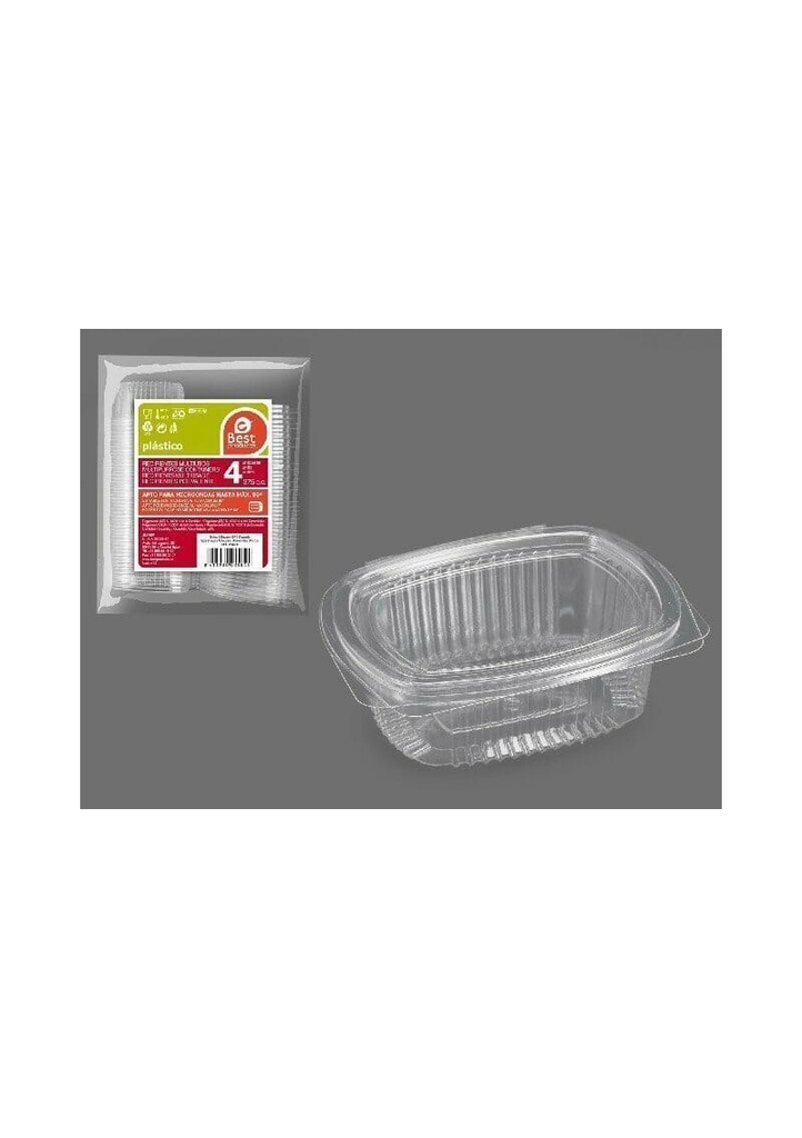 Oval Packaging Cover Hinge 375 cc - 4pk