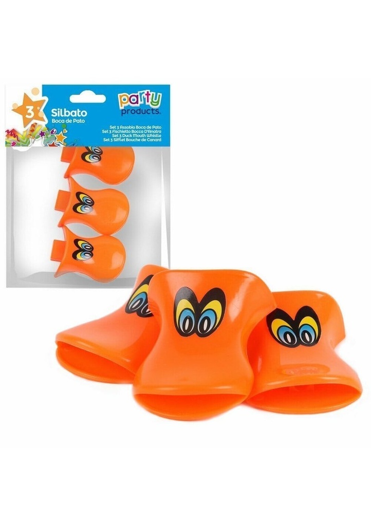 [68197] Party Favours / Pinata Whistle Duck - 3pk