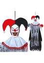Halloween Hanging Clown Buffon With Light Sound & Movement 120cm