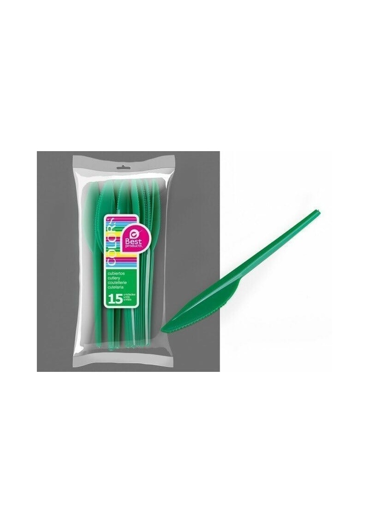 Green Large Knife - 15pk