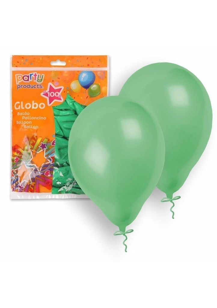 [68396] Latex Balloons 23cm (9 Inch) Olive Green - 100pk